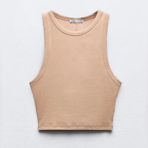 Zara ribbed cropped tank - Picture 1 of 3